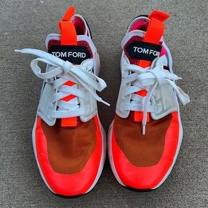 TOM FORD Jago Scrub, Mesh & Leather Sneakers